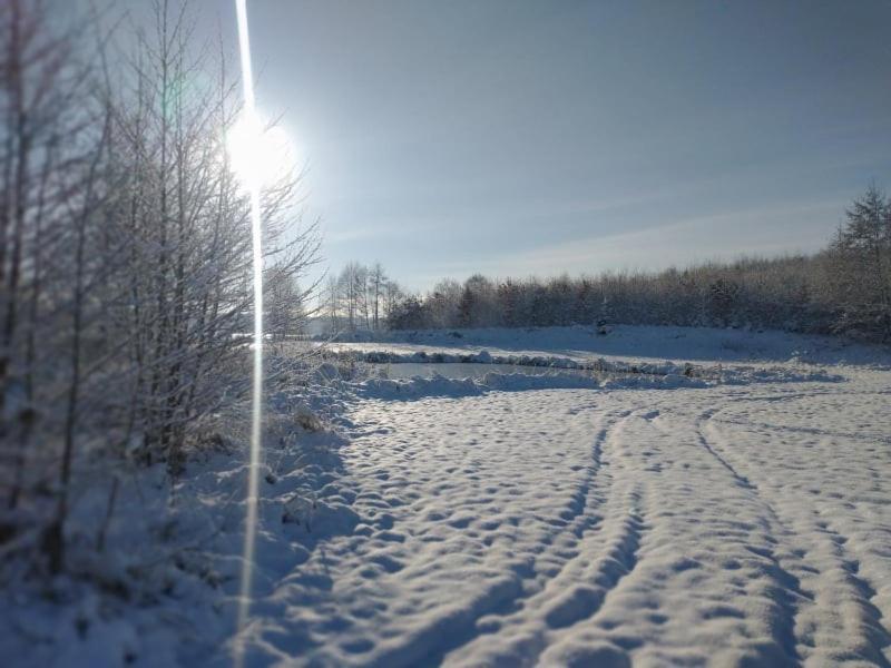 Między Olchami domek nad jeziorem. Noclegi całoroczne. Cisza, spokój. Barczewo Exterior foto